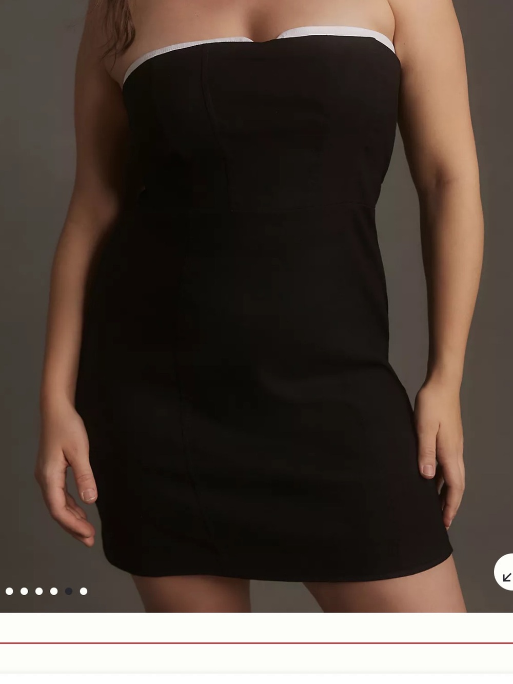 BNWT Maeve Strapless Peekaboo Mini Dress - Picture 8 of 9
